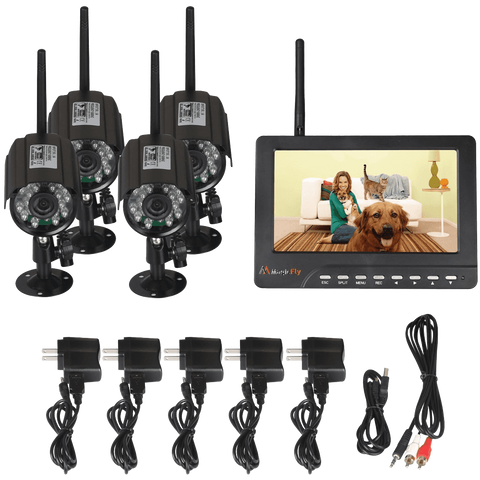Magicfly Digital Wireless DVR Security System with New Vision-upgrade Durable Model